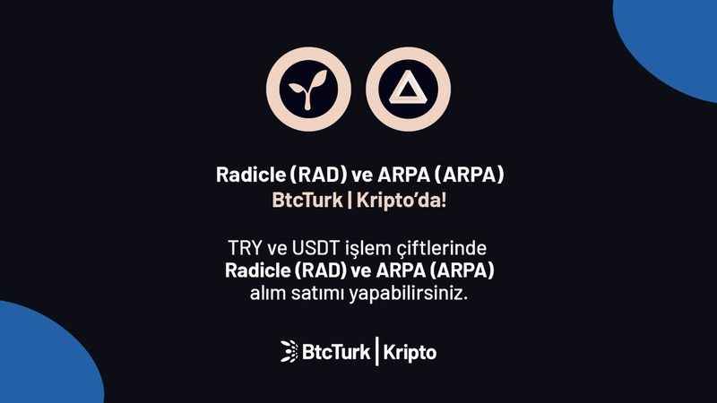 BtcTurk Kripto’da iki yeni kriptopara listelendi BtcTurk Kripto’da iki yeni kriptopara listelendi