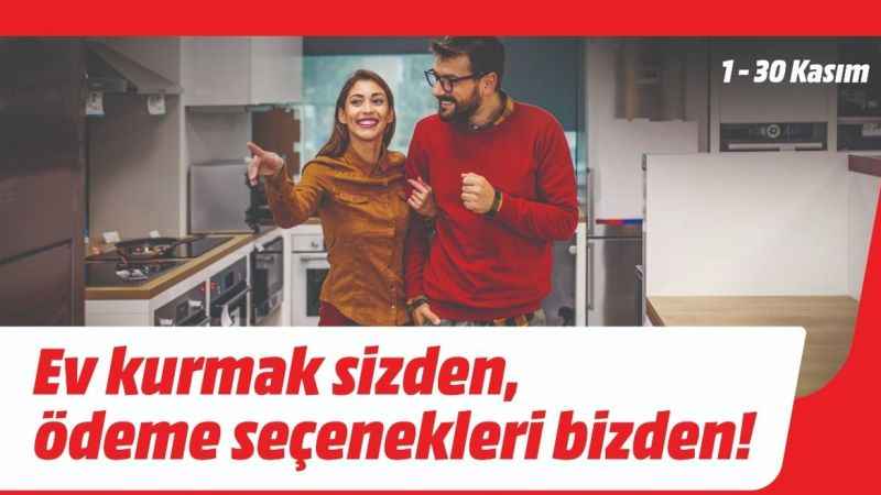 Ev kurmak sizden, ödeme seçenekleri MediaMarkt’tan Ev kurmak sizden, ödeme seçenekleri MediaMarkt’tan