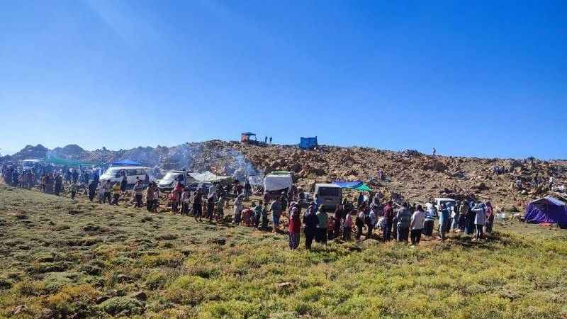 7 asırlık gelenek Sanrıdas Dağı zirvesinde yaşatıldı 7 asırlık gelenek Sanrıdas Dağı zirvesinde yaşatıldı