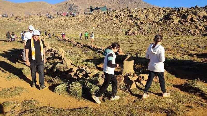 7 asırlık gelenek Sanrıdas Dağı zirvesinde yaşatıldı 7 asırlık gelenek Sanrıdas Dağı zirvesinde yaşatıldı