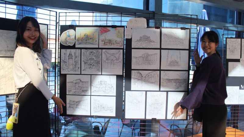 Japon mimarlık öğrencileri geleneksel Türk mimarisini inceledi Japon mimarlık öğrencileri geleneksel Türk mimarisini inceledi