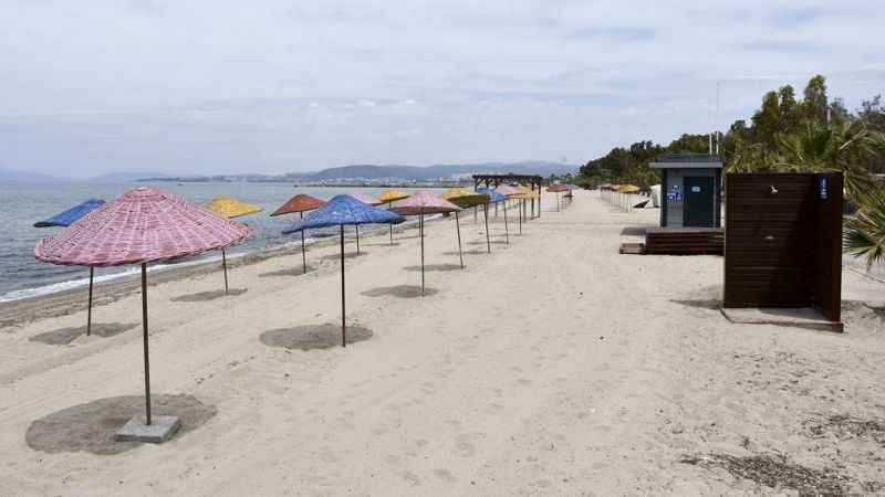 Kuşadası plajlarına mavi bayrak