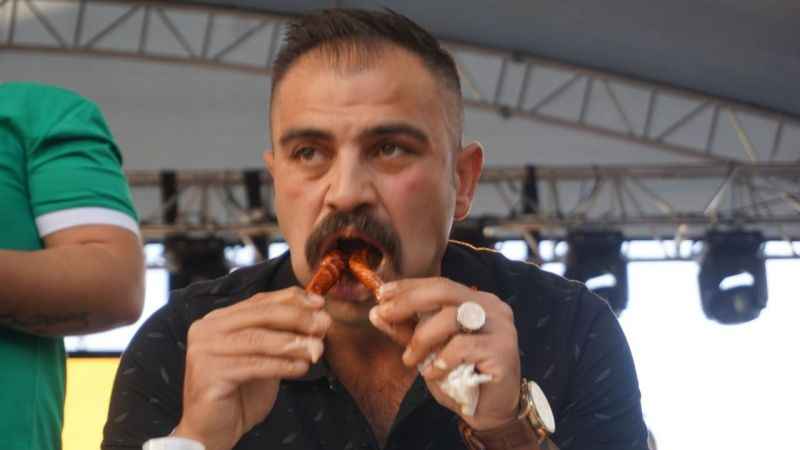 Ciğer Festivali'nde 'ağlatan' acı biber yarışması