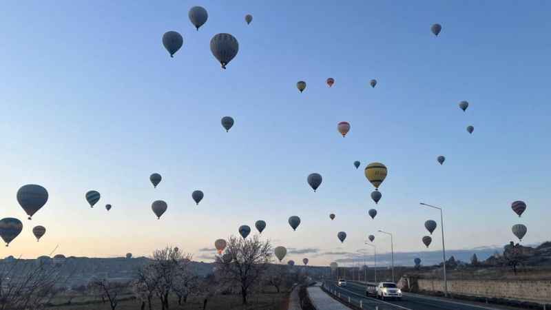 18 bin turist Kapadokya için havalandı