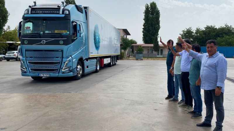 Erkenci üzümde ilk ihracat tırları yola çıktı