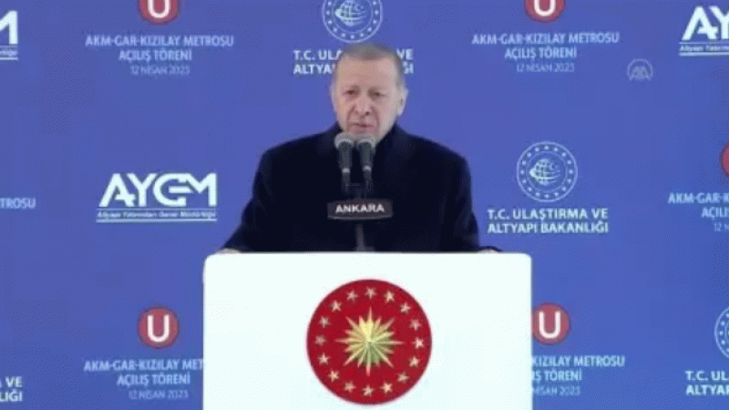 Cumhurbaşkanı Erdoğan AKM-Gar-Kızılay Metro Hattı açılışında İmamoğlu ve Yavaş'ı hedef aldı