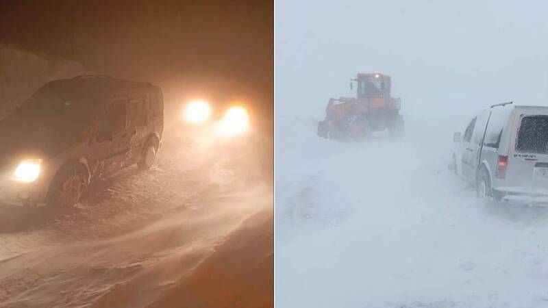 22 araçta mahsur kalan 70 kişi kurtarıldı