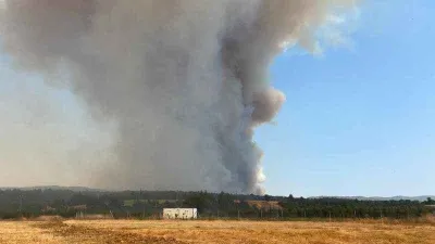 Çanakkale'deki yangın söndürme çalışmalarına TSK'dan destek