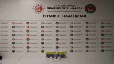 İstanbul Havalimanı’nda 6 buçuk kilo kokain ele geçirildi