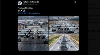 Yunanistan Hava Kuvvetleri’nden skandal C130 paylaşımı