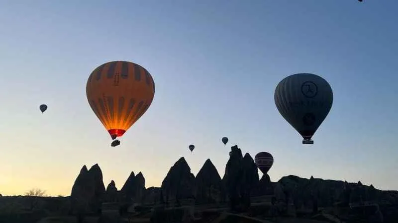 18 bin turist Kapadokya için havalandı