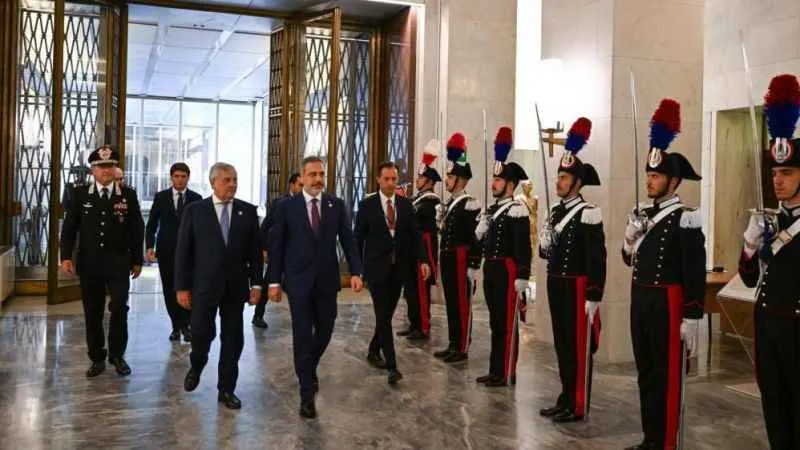 Bakan Fidan, İtalya'da resmi törenle karşılandı