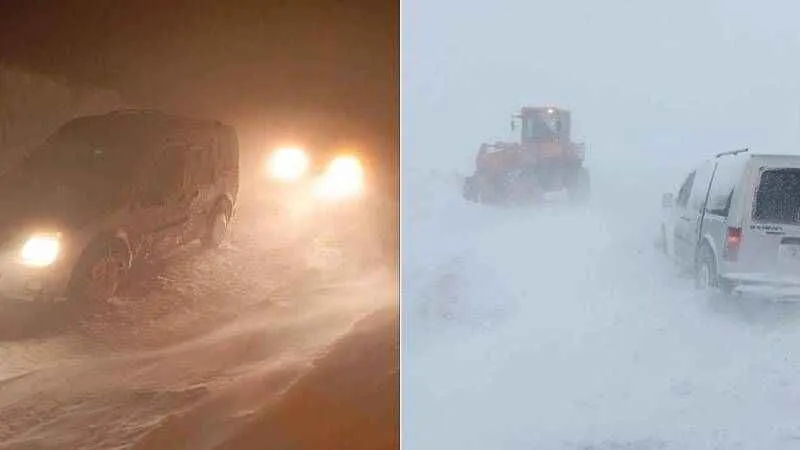 22 araçta mahsur kalan 70 kişi kurtarıldı