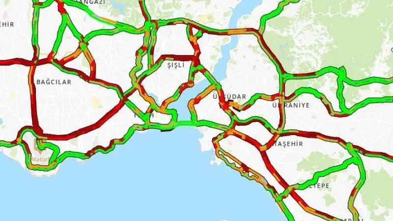 İstanbul’da trafik yüzde 83’e çıktı